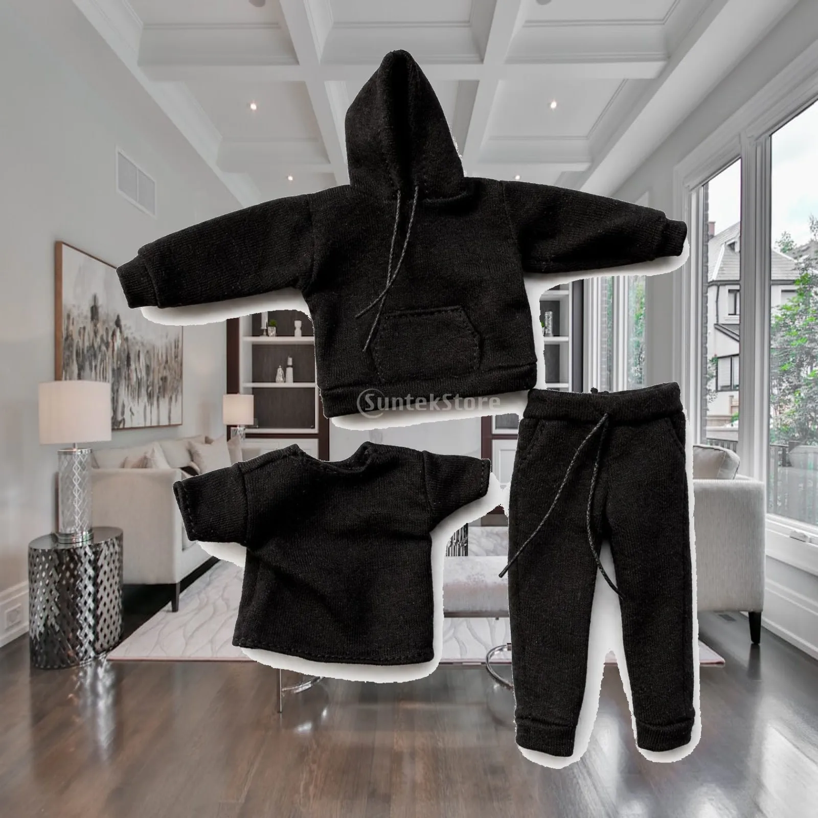 3 Pieces 1/12 Scale Figure Sweatshirt Outfit Hoodie Pants Costume Handmade Doll Clothes for 6in Action Figures
3 Pieces 1/12 Scale Figure Sweatshirt Outfit Hoodie Pants Costume Handmade Doll Clothes for 6in Action Figures