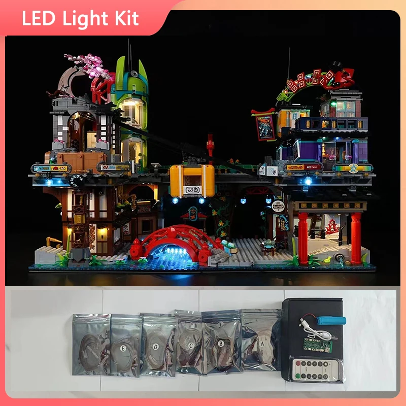 LED Light Set For 71799 Ninjago City Markets compatible 90050 (Only LED Light, NOT Include The Model Bricks)
LED Light Set For 71799 Ninjago City Markets compatible 90050 (Only LED Light, NOT Include The Model Bricks)