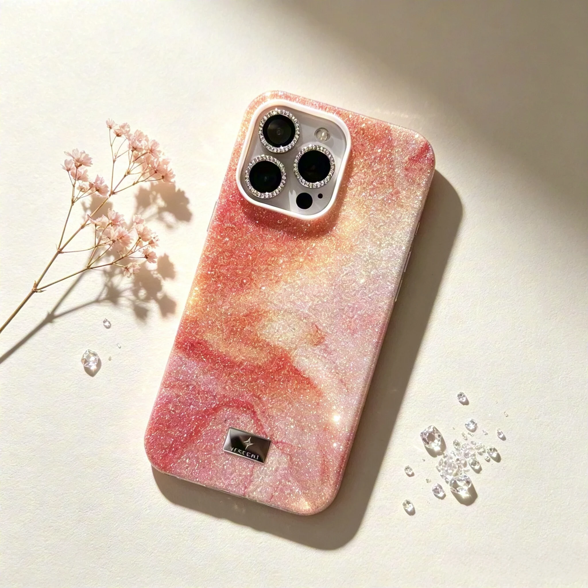 Fine sand evenly covers the phone case. It is suitable for iPhone. It has a silicone oil painting style.
Fine sand evenly covers the phone case. It is suitable for iPhone. It has a silicone oil painting style.