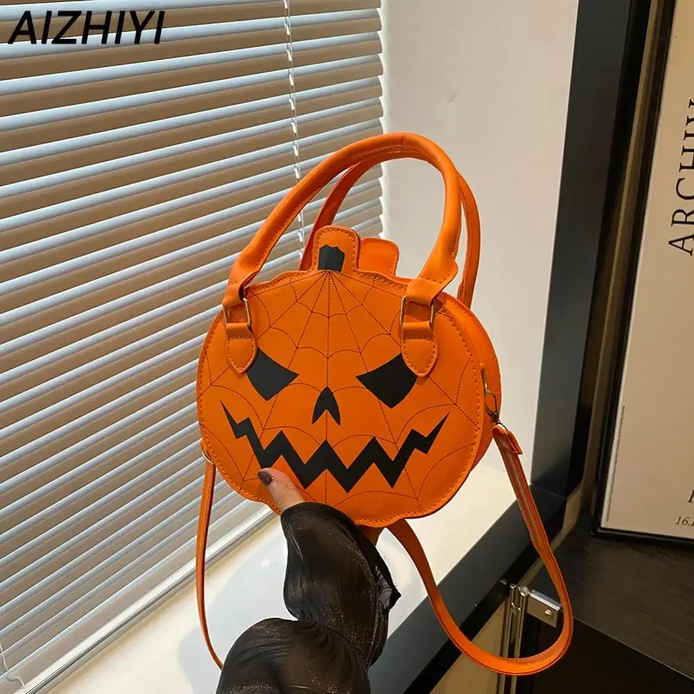 Halloween Shoulder Bag for Women Pumpkin Crossbody Messenger Bags Female Handbag Purse PU Leather Top Handle Bag Halloween Gift
Halloween Shoulder Bag for Women Pumpkin Crossbody Messenger Bags Female Handbag Purse PU Leather Top Handle Bag Halloween Gift