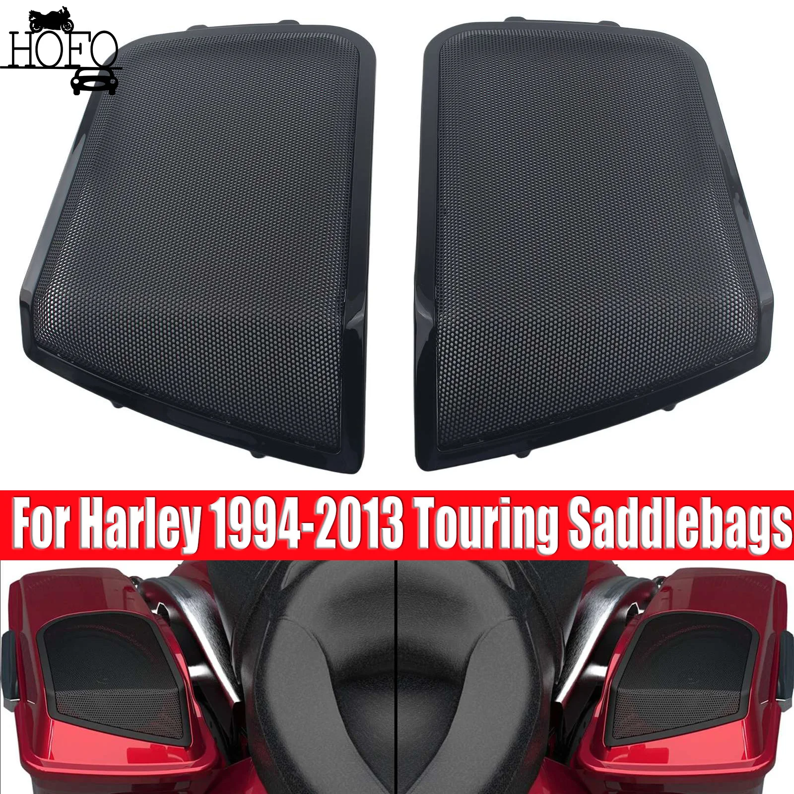 For Harley 1994-2013 Touring Saddlebags with 6"x 9" speaker Lid Speaker Grill Cover
For Harley 1994-2013 Touring Saddlebags with 6"x 9" speaker Lid Speaker Grill Cover