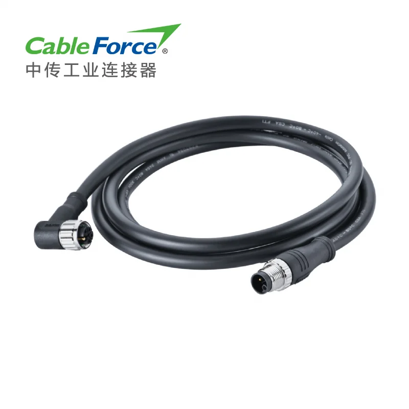 IP67/IP68 M12 L Code Male Straight to Female Right Angled Connector Molded 0.5m PVC 5x16AWG Cable
IP67/IP68 M12 L Code Male Straight to Female Right Angled Connector Molded 0.5m PVC 5x16AWG Cable