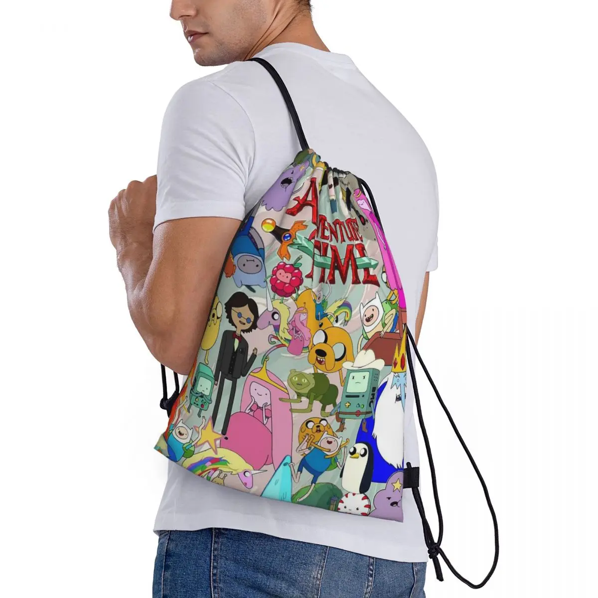 AdventureTime Cartoon Game Backpacks Casual Drawstring Bags Sports Bag Book Bags for Travel School
AdventureTime Cartoon Game Backpacks Casual Drawstring Bags Sports Bag Book Bags for Travel School