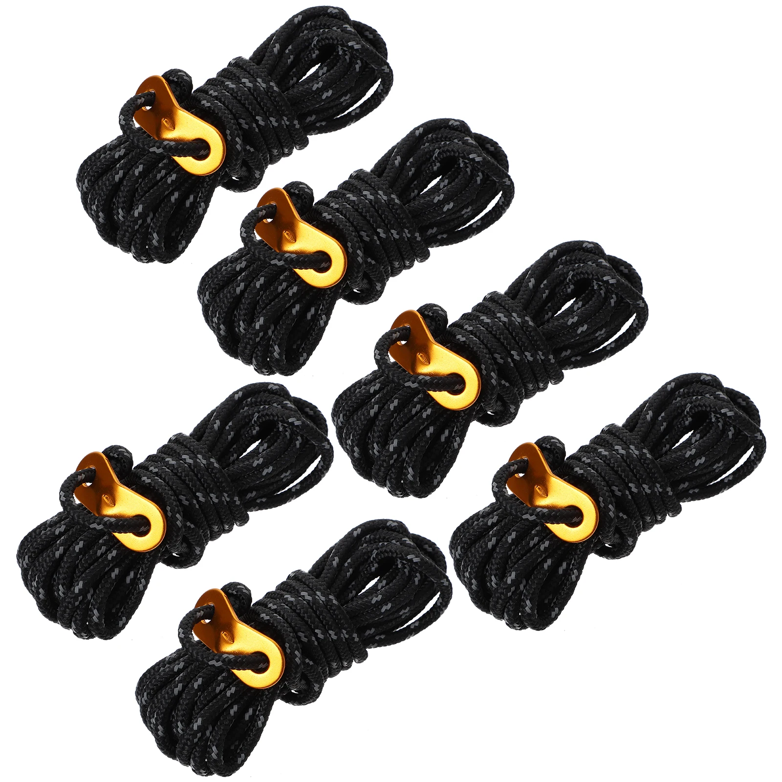 6pcs Tent Wind Rope Set 4m Nylon Guy Lines for Camping Hiking Clothes Drying Outdoor Durability Alloy Buckles Tent Accessories
6pcs Tent Wind Rope Set 4m Nylon Guy Lines for Camping Hiking Clothes Drying Outdoor Durability Alloy Buckles Tent Accessories