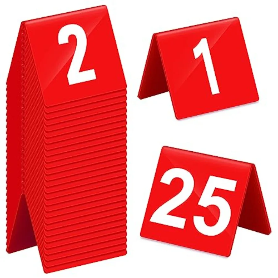 Table Numbers 1-25 Acrylic Double Side Numbered Table Tents Plastic Restaurant Wedding Numbers Cards Signs for Party Banquets W
Table Numbers 1-25 Acrylic Double Side Numbered Table Tents Plastic Restaurant Wedding Numbers Cards Signs for Party Banquets W