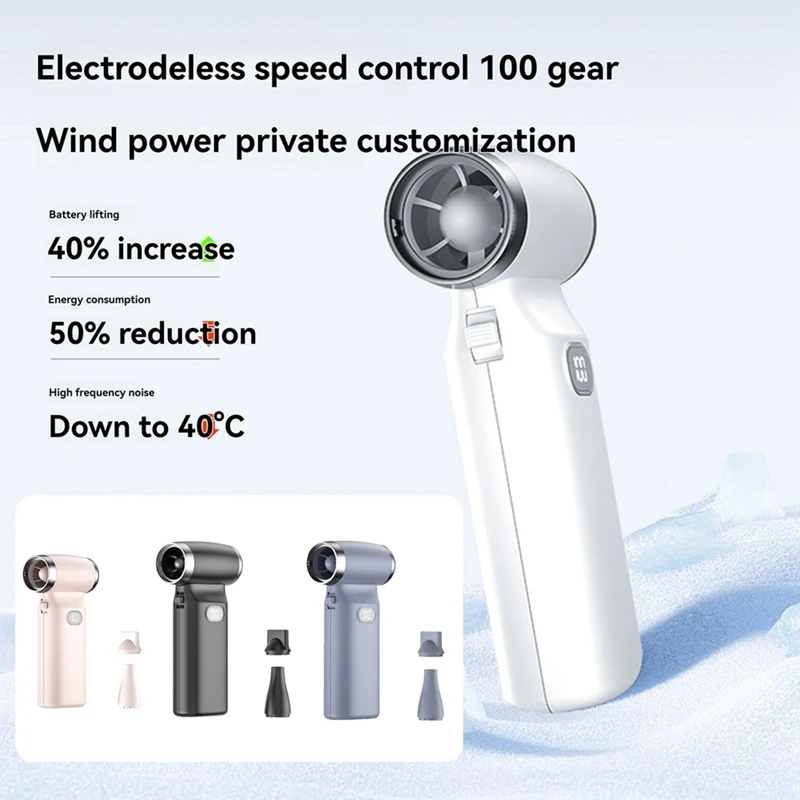 LICG-Handheld Turbo Jet Fan Desktop Fan 110000RPM Rechargeable Mini Office Fan Violent Fan 6000Mah 100 Wind Speeds
LICG-Handheld Turbo Jet Fan Desktop Fan 110000RPM Rechargeable Mini Office Fan Violent Fan 6000Mah 100 Wind Speeds