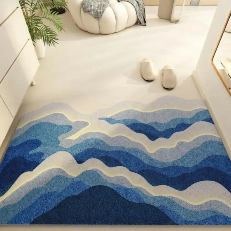 Soft Pastel Mountain Silhouette Door Mat Wire Loop Anti-Slip Foyer Entrance Carpet Gradient Color Block Dirt-Resistant Foot Mat
Soft Pastel Mountain Silhouette Door Mat Wire Loop Anti-Slip Foyer Entrance Carpet Gradient Color Block Dirt-Resistant Foot Mat