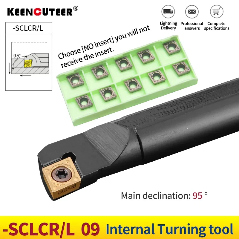 S12M-SCLCR09 S16Q-SCLCR09 S20R-SCLCR09 S25S-SCLCR09 S14N Internal Turning Tool Holder CCMT Carbide Inserts Lathe Cutting Set
S12M-SCLCR09 S16Q-SCLCR09 S20R-SCLCR09 S25S-SCLCR09 S14N Internal Turning Tool Holder CCMT Carbide Inserts Lathe Cutting Set