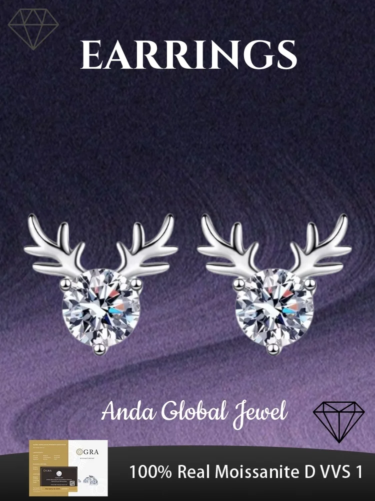 GRA Moissanite 925 Sterling Silver Simple Style Earrings Generous and Suitable for Women's Light Luxury Jewelry Wearing Hoops
GRA Moissanite 925 Sterling Silver Simple Style Earrings Generous and Suitable for Women's Light Luxury Jewelry Wearing Hoops