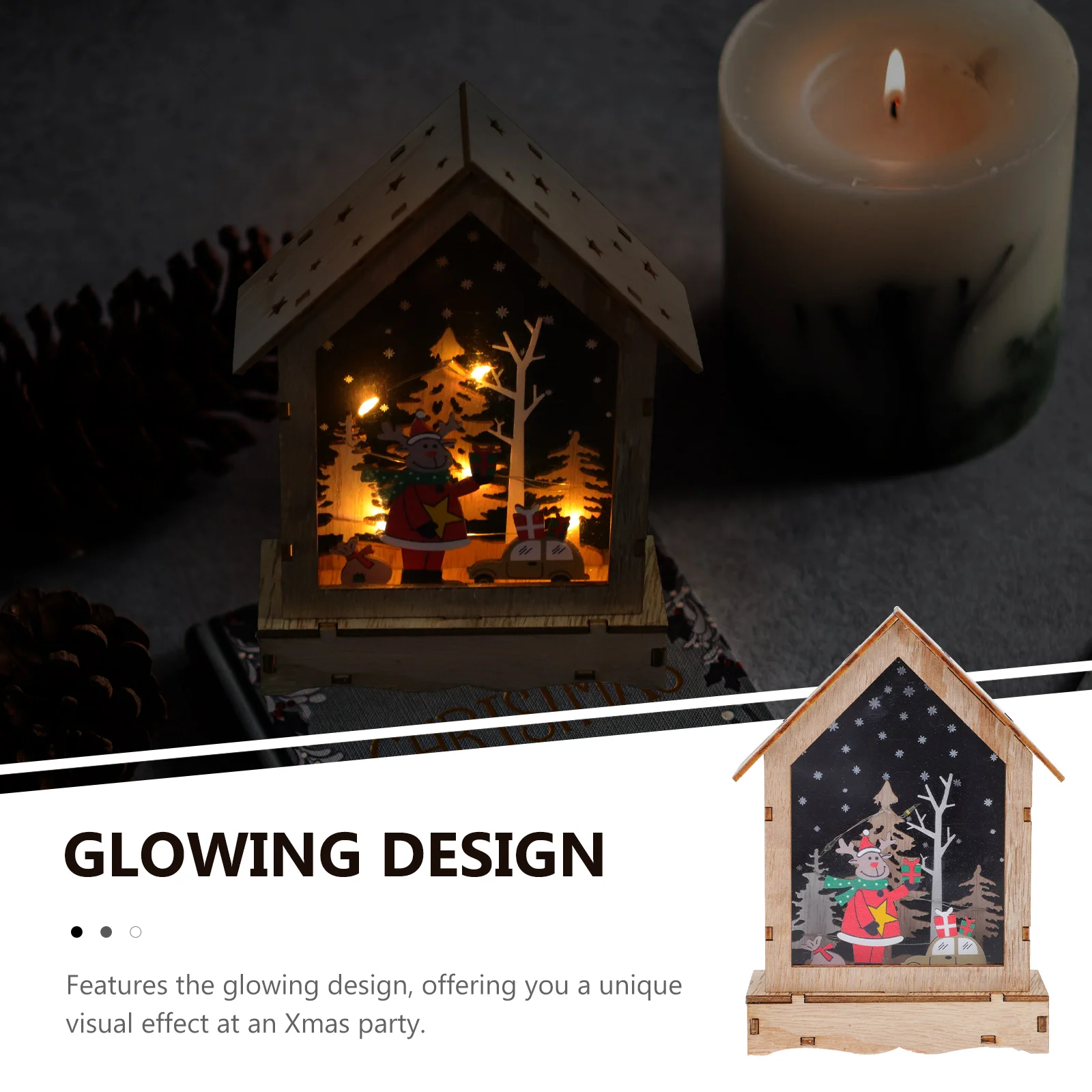 Christmas Village Wooden House Decor Glowing Xmas nament Festive Scene Desktop Adorn Home Bar Shop Christmas Themed Wood Crafts
Christmas Village Wooden House Decor Glowing Xmas nament Festive Scene Desktop Adorn Home Bar Shop Christmas Themed Wood Crafts