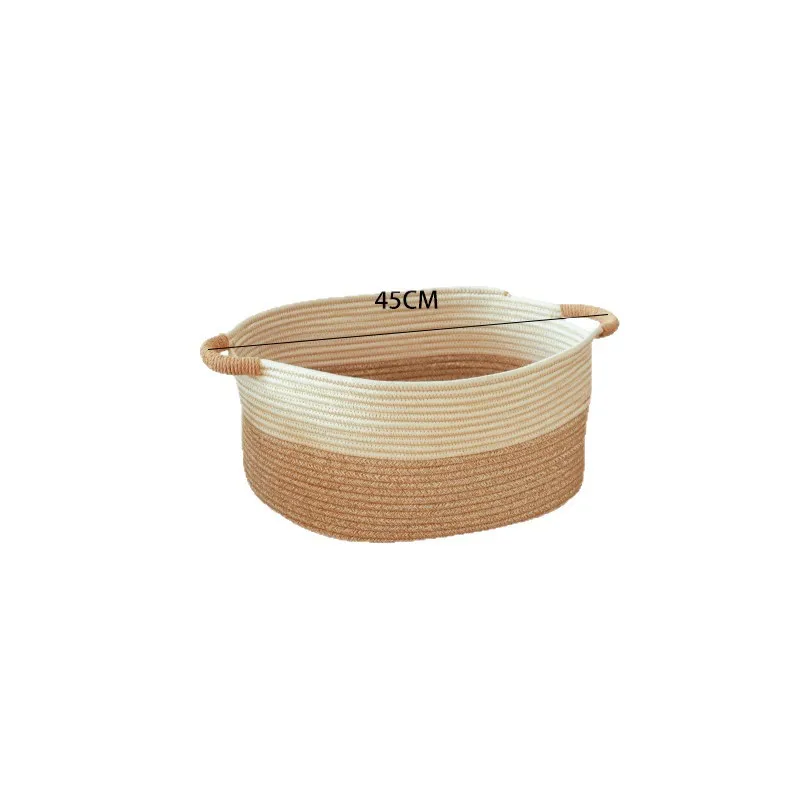 Cotton rope woven storage basket folding large capacity dirty laundry basket dormitory home sundries storage baby toy storage
Cotton rope woven storage basket folding large capacity dirty laundry basket dormitory home sundries storage baby toy storage