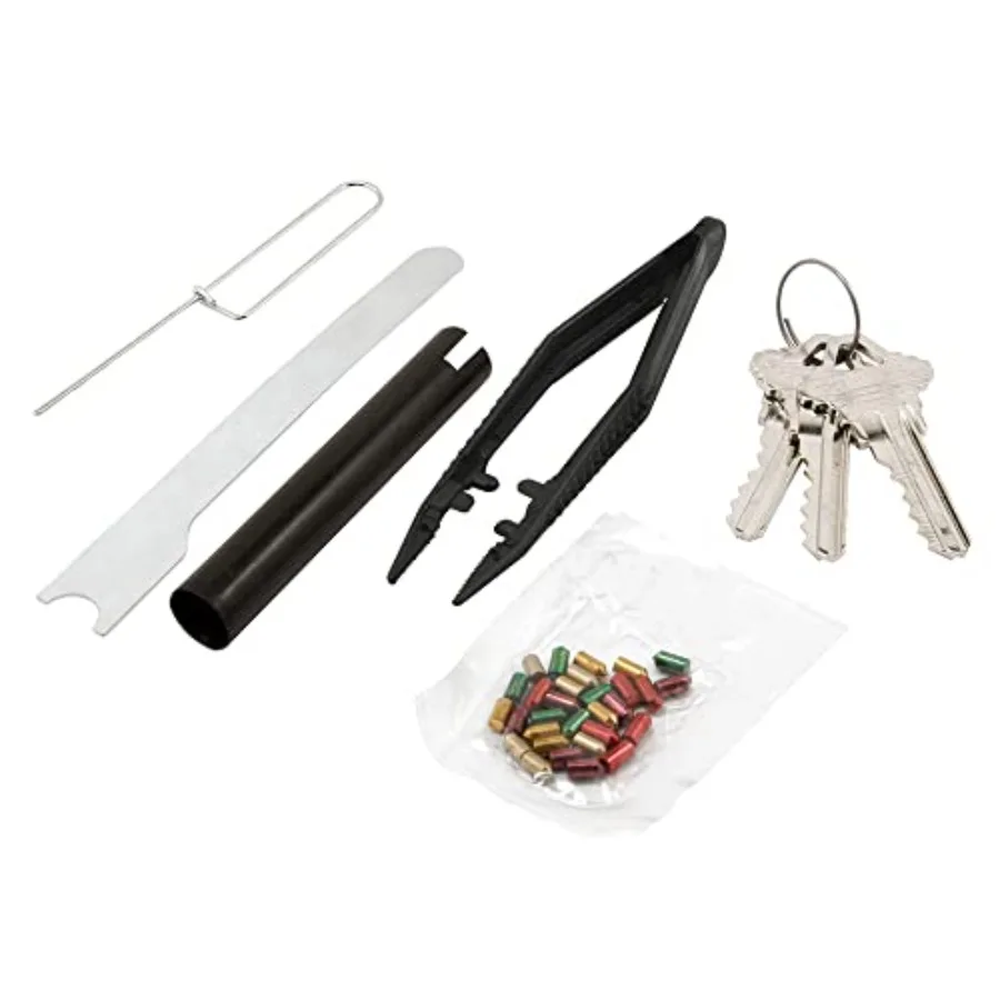 Prime-Line E 2402 Re-Keying Kit Re-Key a Lock Kit with Pre-Cut Keys for Rekeying all your Locks to One Key, For Schlage Brand L
Prime-Line E 2402 Re-Keying Kit Re-Key a Lock Kit with Pre-Cut Keys for Rekeying all your Locks to One Key, For Schlage Brand L