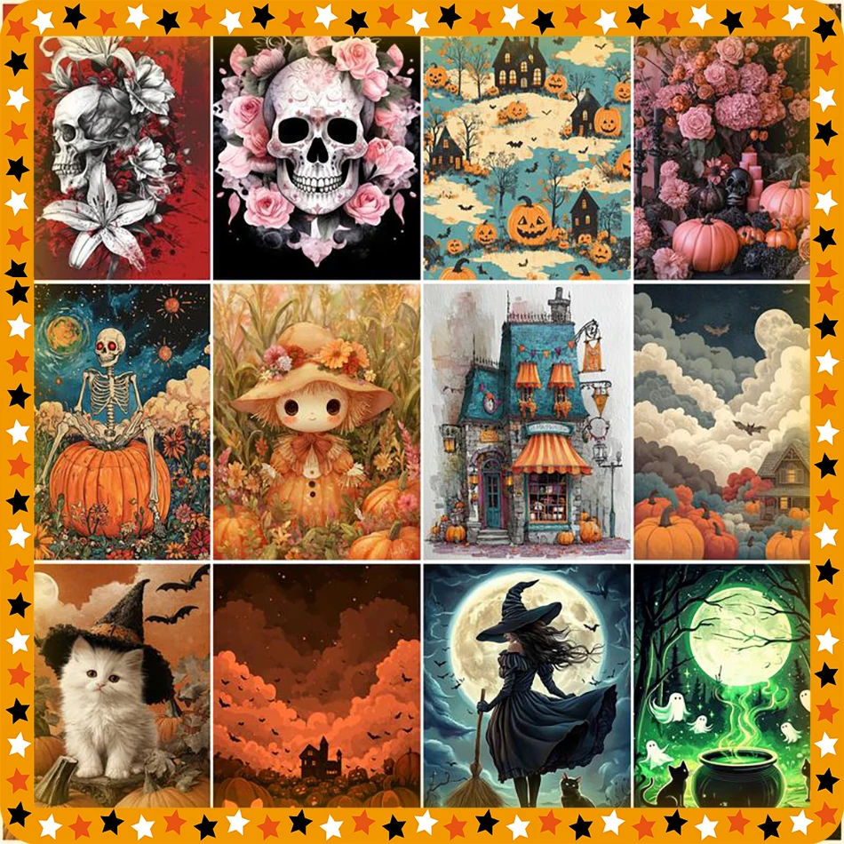 SDOYUNO Diamond Painting Abstract Halloween theme Cross Stitch Kit Printed Diamond Art Accessories Diamond Mosaic Paintings Set
SDOYUNO Diamond Painting Abstract Halloween theme Cross Stitch Kit Printed Diamond Art Accessories Diamond Mosaic Paintings Set