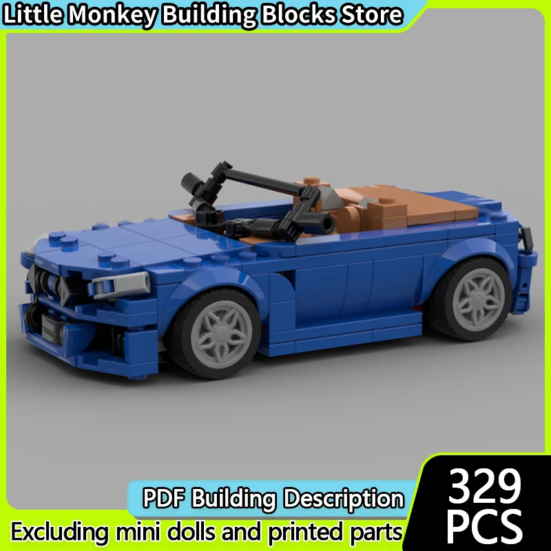 Speed Racing Car Model MOC Building Bricks Z4 Convertible Sports Car Modular Technology Children Holiday Gifts Assemble Toy Suit
Speed Racing Car Model MOC Building Bricks Z4 Convertible Sports Car Modular Technology Children Holiday Gifts Assemble Toy Suit