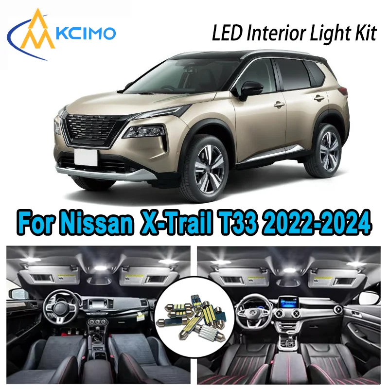 Premium Bright LED Interior Light Kit for Nissan X -Trail T33 2022-2024 2023 2024 Dome Map Trunk Car Lamps with Canbus No Error
Premium Bright LED Interior Light Kit for Nissan X -Trail T33 2022-2024 2023 2024 Dome Map Trunk Car Lamps with Canbus No Error