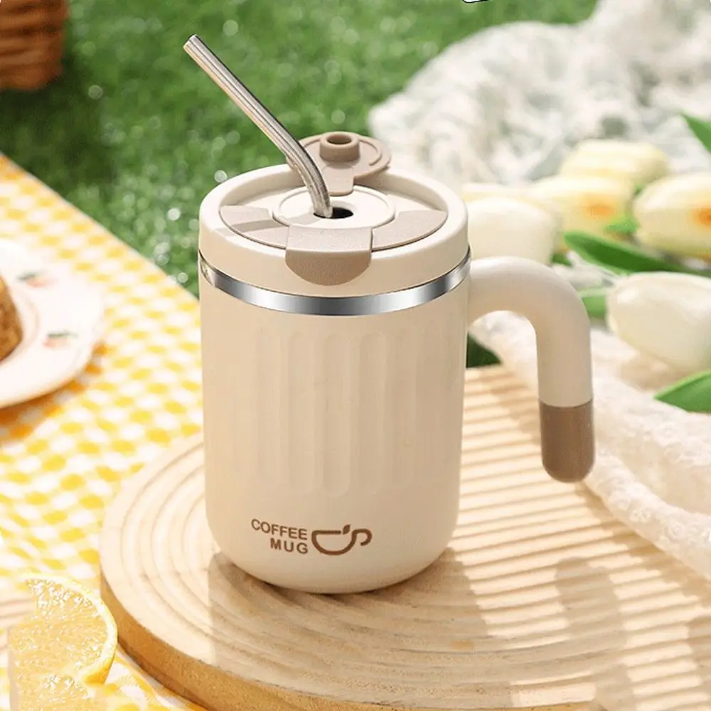 with Straw Stainless Steel Water Cup Simple Portable Coffee Mug Heat-resistant with Handle Tea Drinking Cup Juice
with Straw Stainless Steel Water Cup Simple Portable Coffee Mug Heat-resistant with Handle Tea Drinking Cup Juice