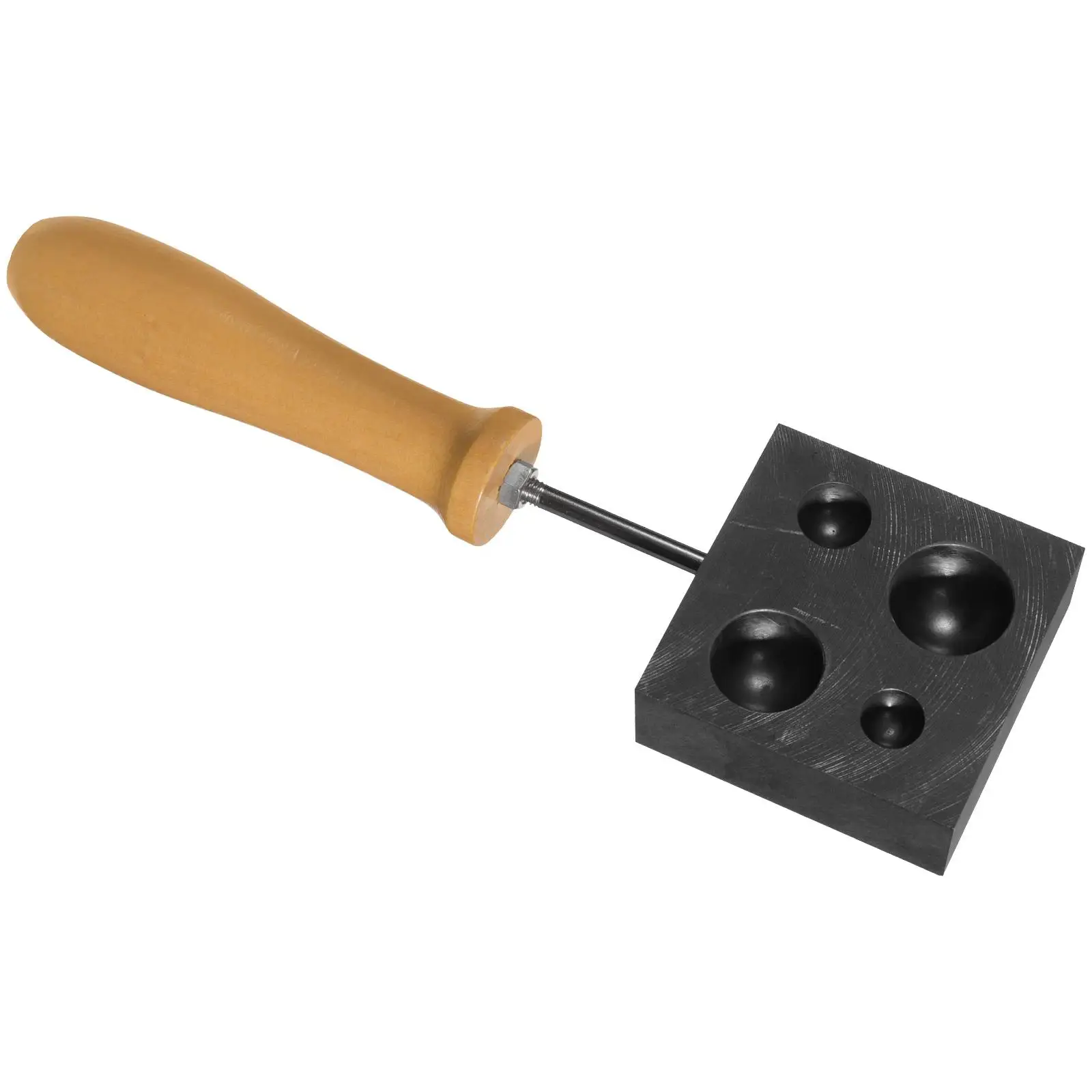 Graphite Mold 4 Hole Hemisphere Tool Short Handle Glass Blowing Molds Casting Accessories Jewelry Making DIY Crafts
Graphite Mold 4 Hole Hemisphere Tool Short Handle Glass Blowing Molds Casting Accessories Jewelry Making DIY Crafts