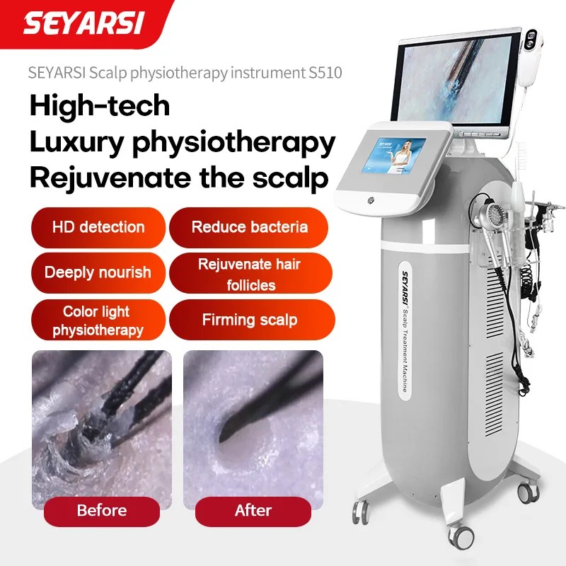 SEYARSI Scalp treatment instrument Hair grow machine Hair treatment Scalp clean Massage Hair detector
SEYARSI Scalp treatment instrument Hair grow machine Hair treatment Scalp clean Massage Hair detector