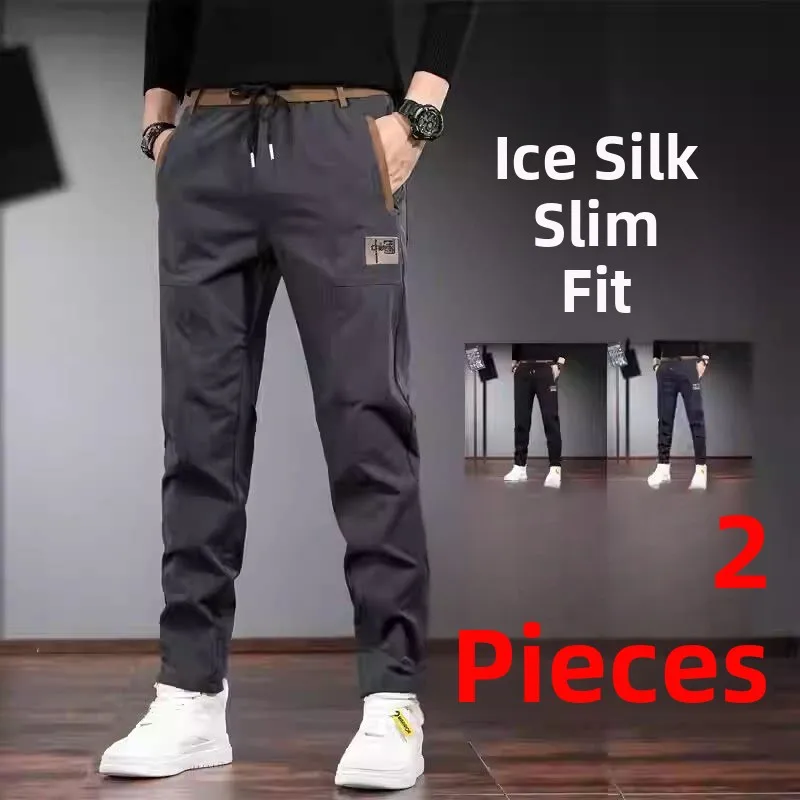 Men's Summer Lightweight Ice Silk Elastic Casual Pants Workwear Durable Straight Leg Trousers Comfortable Loose Fit Business ...
Men's Summer Lightweight Ice Silk Elastic Casual Pants Workwear Durable Straight Leg Trousers Comfortable Loose Fit Business ...