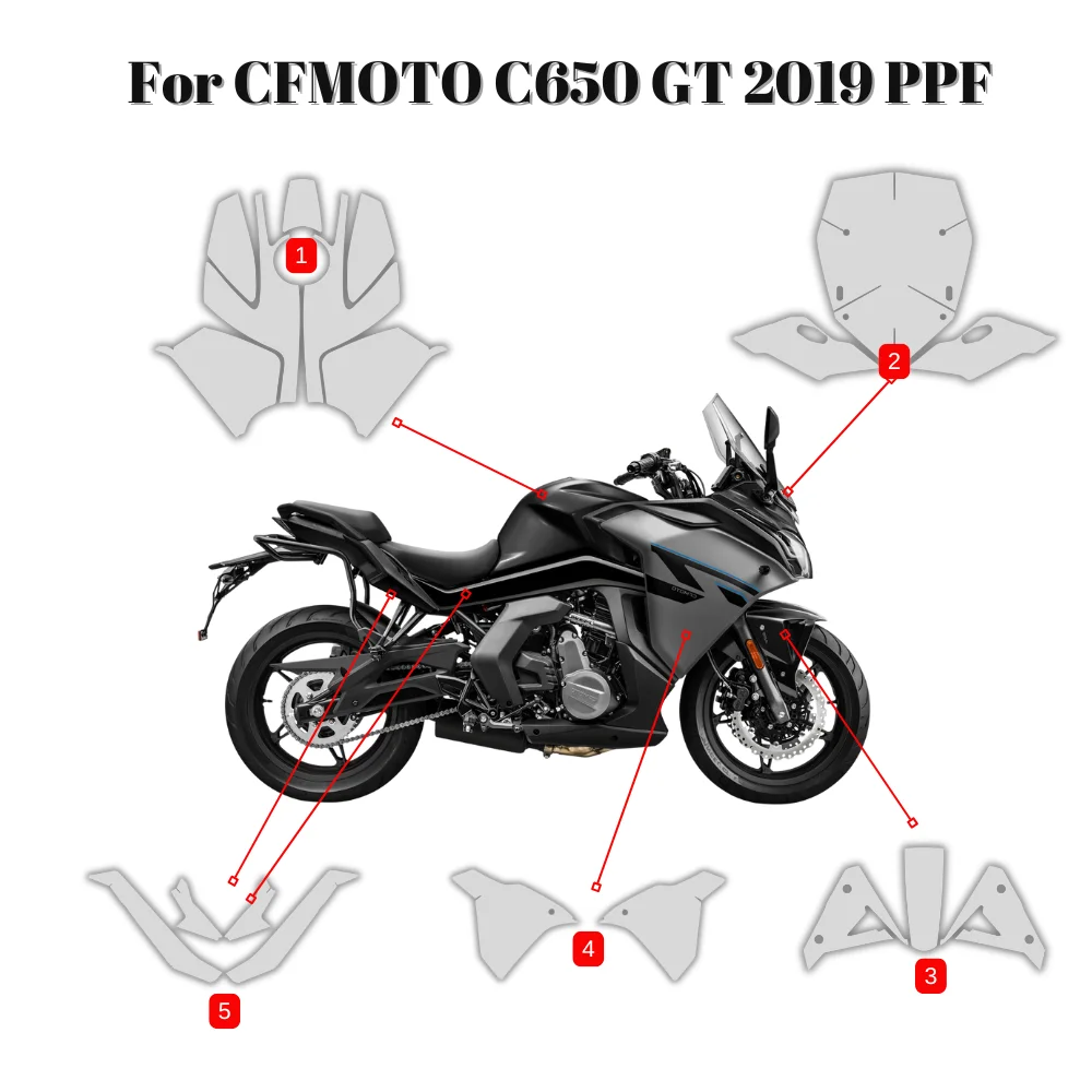 For CFMOTO 650 GT 2019 PPF TPU Protective Film Self-Healing Full Body Paint Protection Scratch Resistant Kit cfmoto c650
For CFMOTO 650 GT 2019 PPF TPU Protective Film Self-Healing Full Body Paint Protection Scratch Resistant Kit cfmoto c650