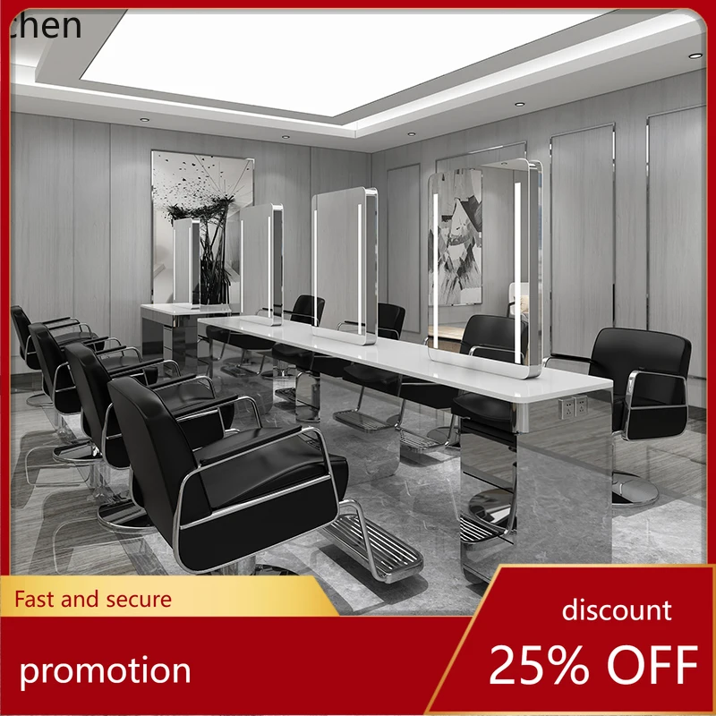 HT barber shop with cabinet single double-sided mirror table simple perm and dye mirror
HT barber shop with cabinet single double-sided mirror table simple perm and dye mirror