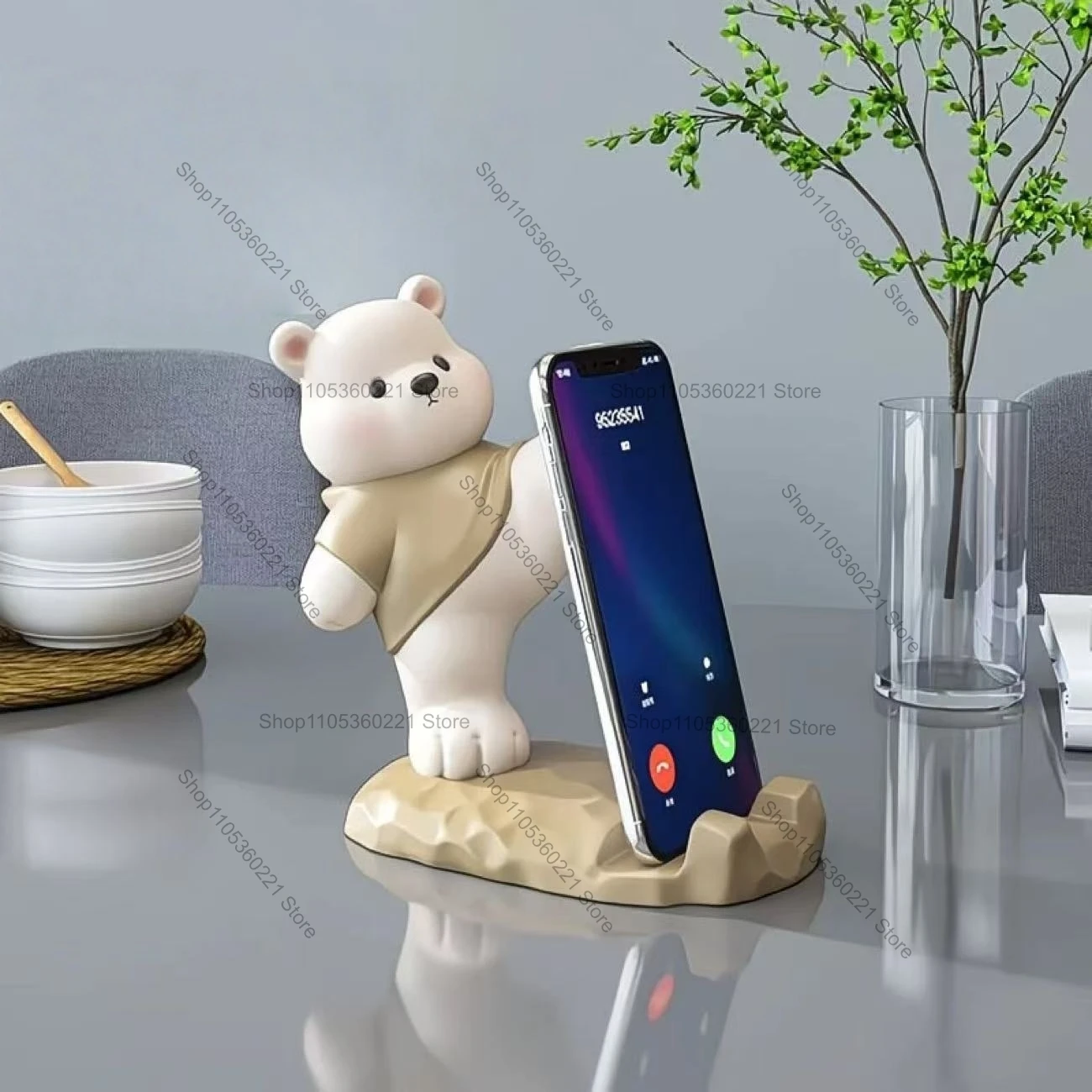 Creative Bear Desktop Ornament Mobile Phone Holder Cute Kawaii Bear Cell Phone Stand for Desk Home Office Bedroom Gift
Creative Bear Desktop Ornament Mobile Phone Holder Cute Kawaii Bear Cell Phone Stand for Desk Home Office Bedroom Gift