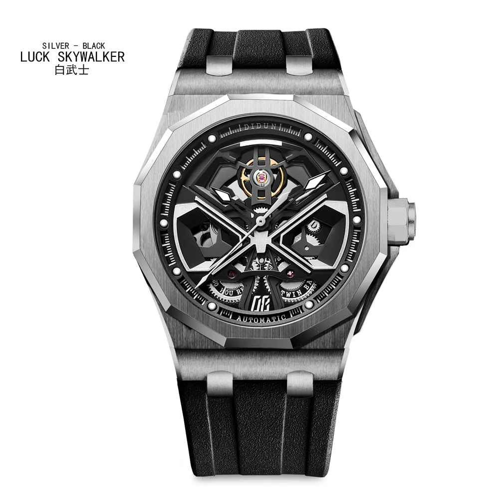 DIDUN New Men Automatic Watches Top Luxury Brand Men Skeleton Mechanical Watches Miyota 8215 Movement Waterproof 100M Wristwatch
DIDUN New Men Automatic Watches Top Luxury Brand Men Skeleton Mechanical Watches Miyota 8215 Movement Waterproof 100M Wristwatch