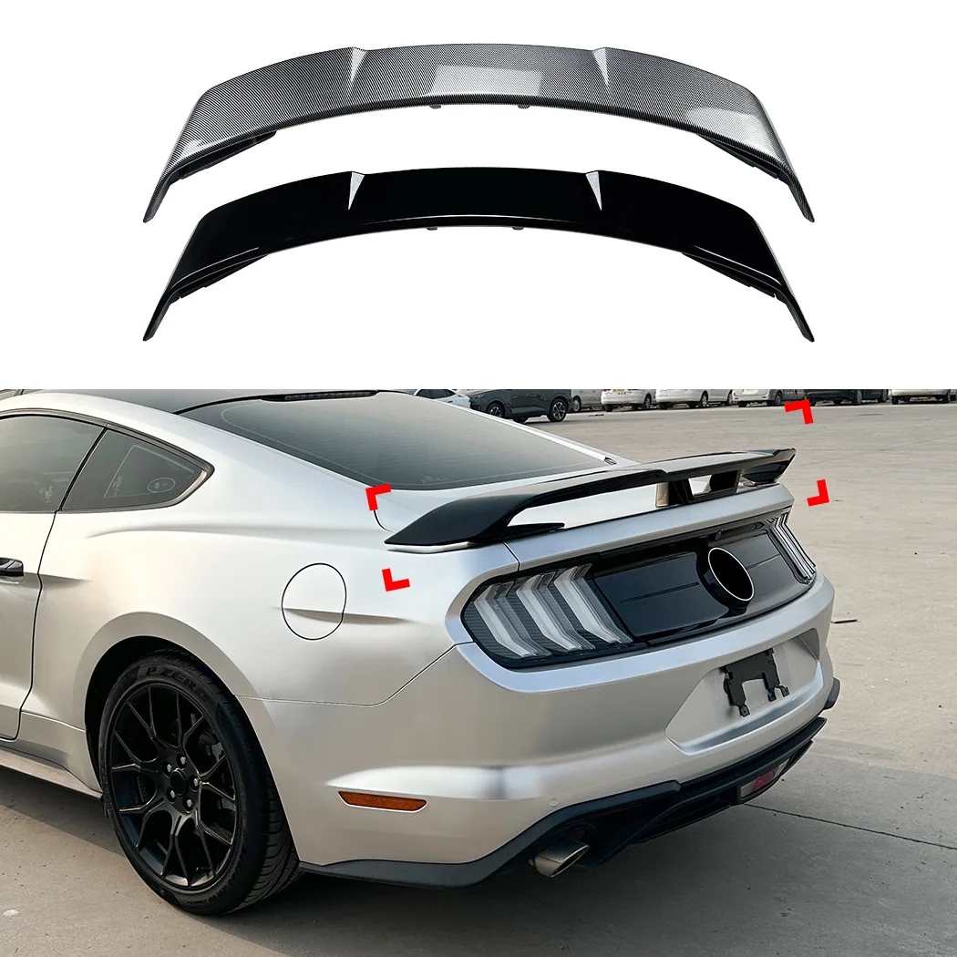 For Ford Mustang MK6 2015-2023 GT Style large rear wing spoiler exterior modification accessories. 
For Ford Mustang MK6 2015-2023 GT Style large rear wing spoiler exterior modification accessories.