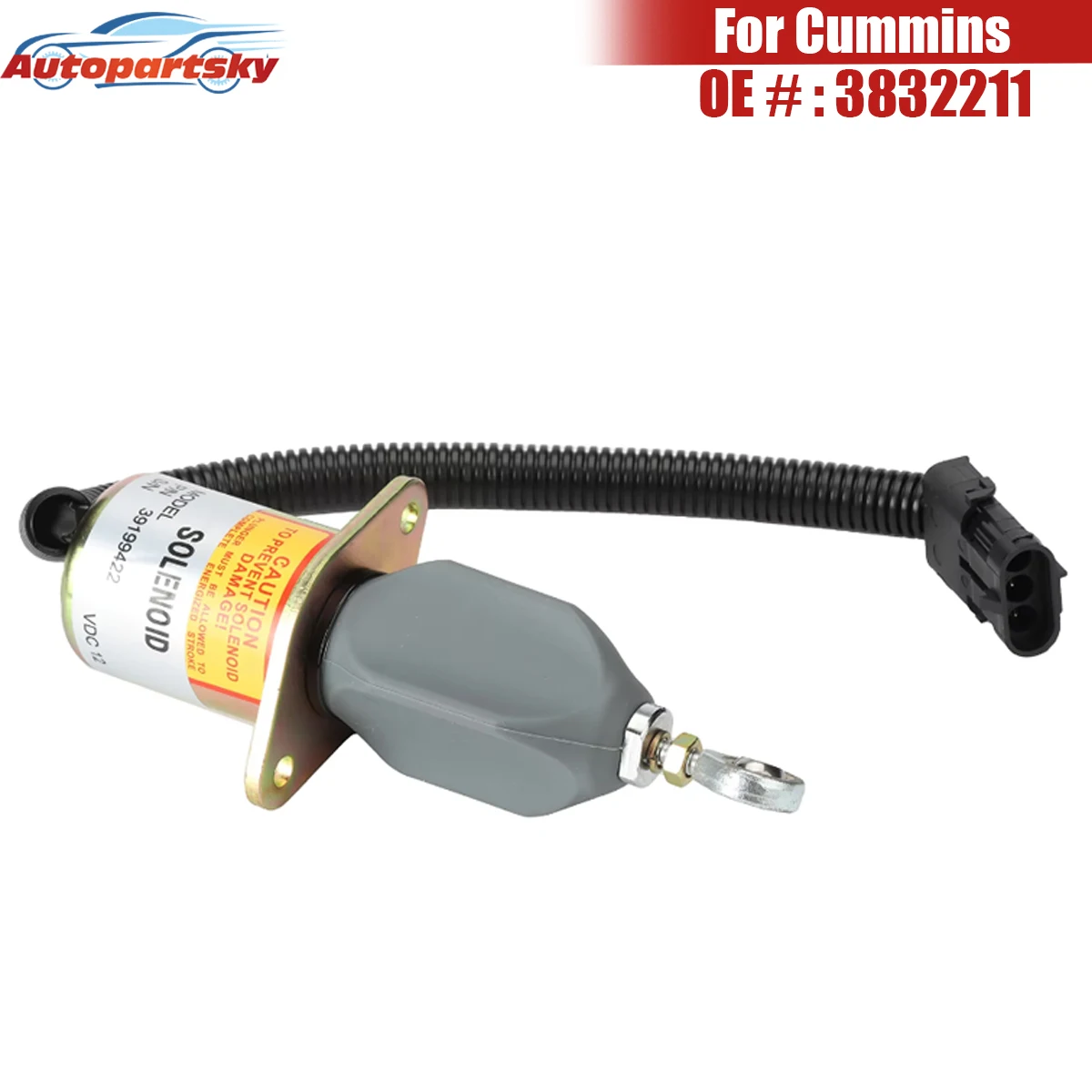 Automotive Parts Fuel Shut Off Solenoid 3919422 6690563 3931570 129953-77803 For Cummins Diesel Ford Truck F700 ISC CM2150 New
Automotive Parts Fuel Shut Off Solenoid 3919422 6690563 3931570 129953-77803 For Cummins Diesel Ford Truck F700 ISC CM2150 New