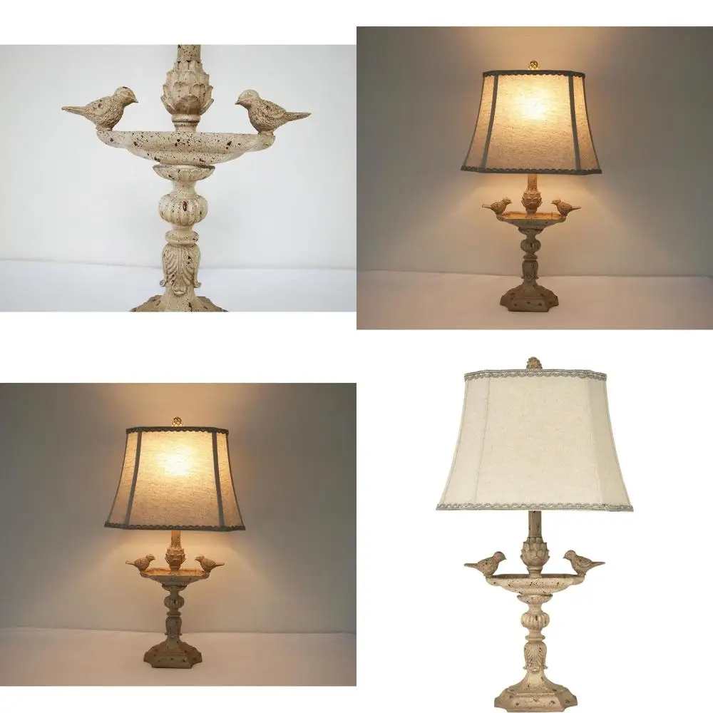 Настольная лампа в французском стиле с птичьим мотивом, льняным абажуром и кружевной отделкой (26 шт.)
Настольная лампа в французском стиле с птичьим мотивом, льняным абажуром и кружевной отделкой (26 шт.)