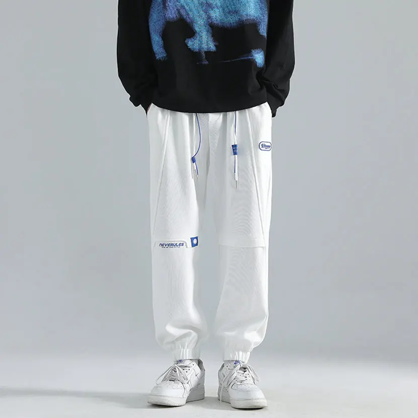 Мужские повседневные брюки прямого кроя на весну-осень, новые, с завязками, с манжетами, в гонконгском стиле, свободного кроя, молодежные спортивные штаны
Мужские повседневные брюки прямого кроя на весну-осень, новые, с завязками, с манжетами, в гонконгском стиле, свободного кроя, молодежные спортивные штаны