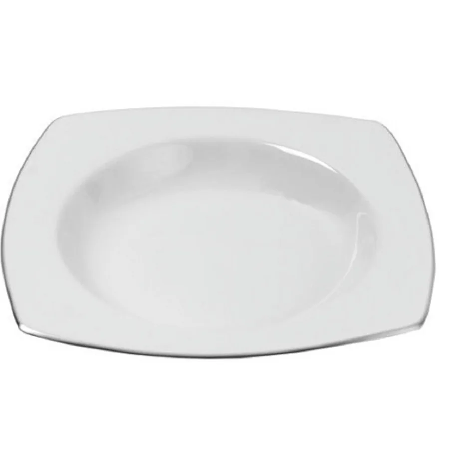 Lotus Silver Line 9" Rim Soup Plates Set of 4 White
Lotus Silver Line 9" Rim Soup Plates Set of 4 White