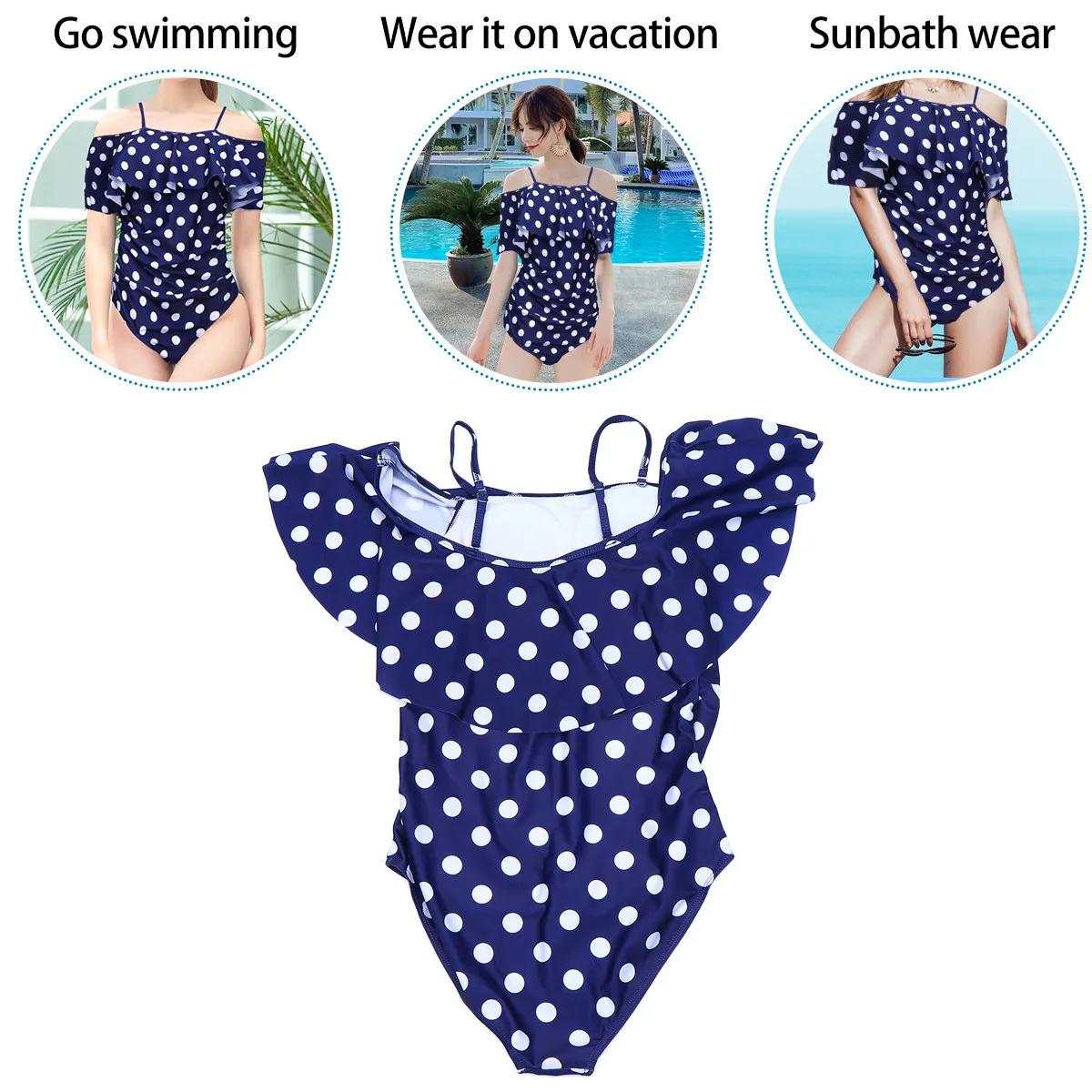 Pregnant Women Bikini Maternity Swimsuit Polka Dot Comfortable Stylish Beachwear Summer Bathing Suit Size Xl Adjustable Shoulder
Pregnant Women Bikini Maternity Swimsuit Polka Dot Comfortable Stylish Beachwear Summer Bathing Suit Size Xl Adjustable Shoulder