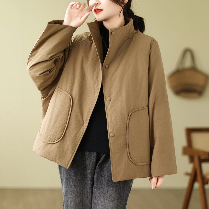 High-End Artistic plus Size Cotton Jacket Women's New Long Velvet Cotton Stand Collar Thickened Loose Slimming Casual Cotton ...
High-End Artistic plus Size Cotton Jacket Women's New Long Velvet Cotton Stand Collar Thickened Loose Slimming Casual Cotton ...