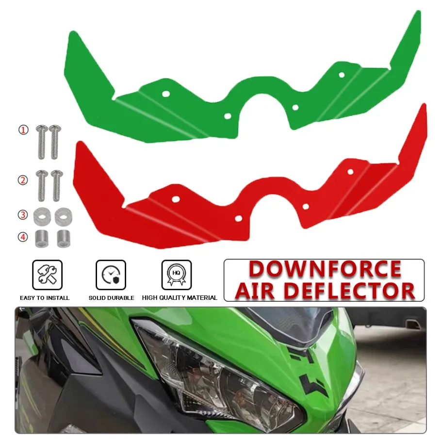 For Kawasaki Ninja 400 ninja400 2018-2022 2023 Motorcycle Front Fairing Pneumatic Wing Lets Tip Downforce Wings Air Deflector
For Kawasaki Ninja 400 ninja400 2018-2022 2023 Motorcycle Front Fairing Pneumatic Wing Lets Tip Downforce Wings Air Deflector