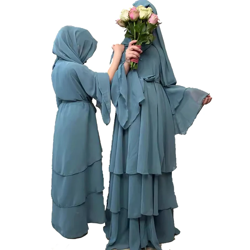 Ramadan Chiffon Muslim Kids Abaya Girls Dubai Turkey Islamic Dress Prayer Clothes for Child Kebaya Robe Musulmane Kimono Kaftan
Ramadan Chiffon Muslim Kids Abaya Girls Dubai Turkey Islamic Dress Prayer Clothes for Child Kebaya Robe Musulmane Kimono Kaftan