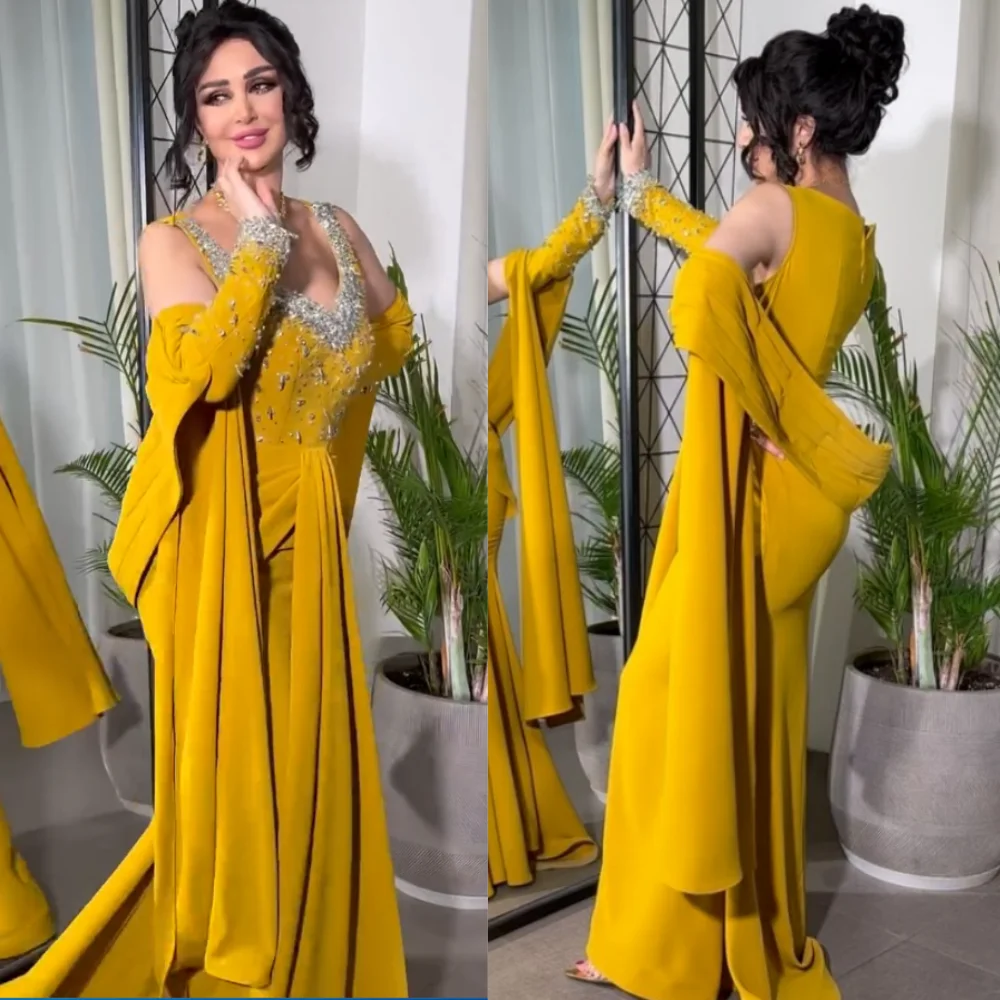 Customized Fashion Jersey Sequined Pleat A-line V-neck Long Dresses Bespoke Occasion Chinese Style Matching
Customized Fashion Jersey Sequined Pleat A-line V-neck Long Dresses Bespoke Occasion Chinese Style Matching