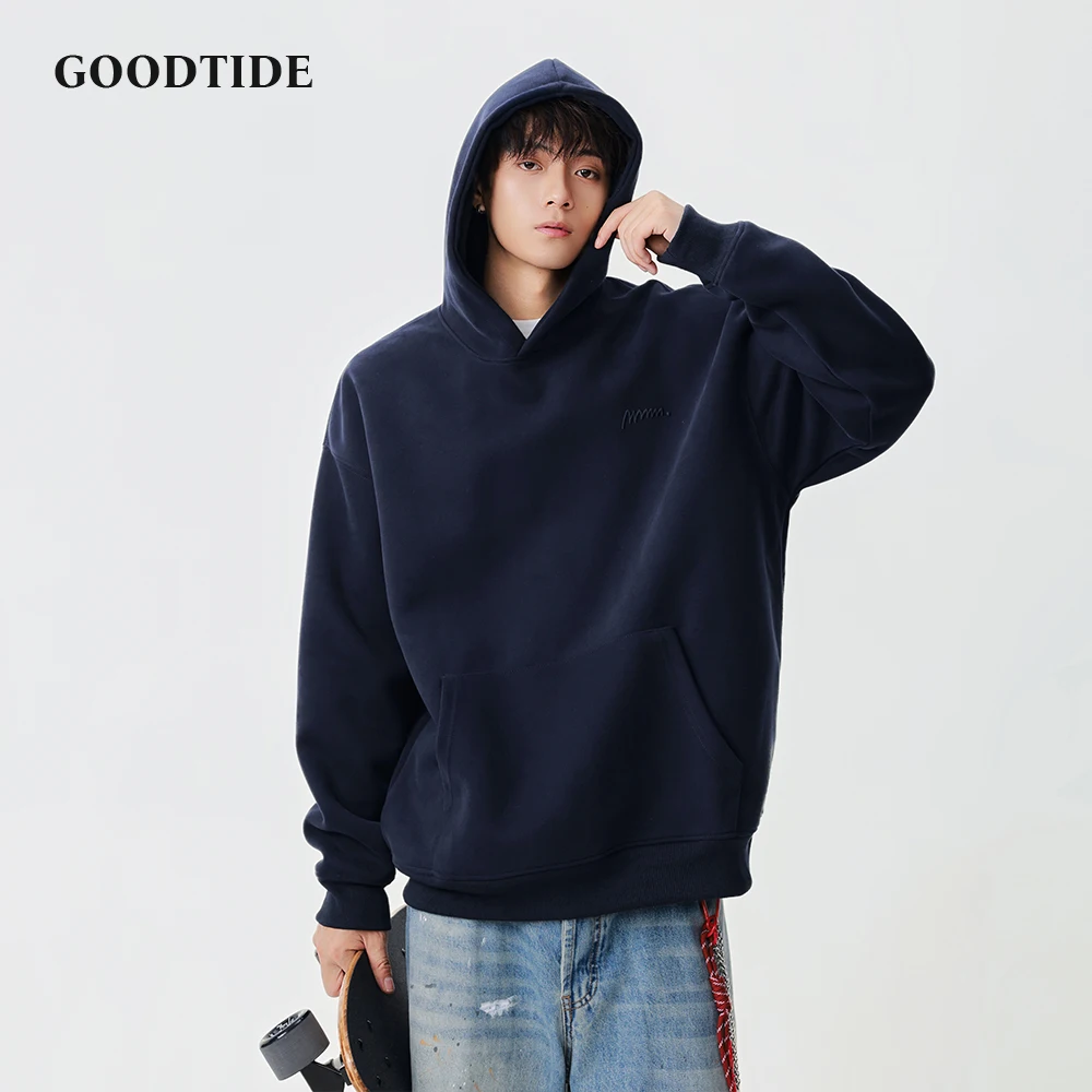 Модная мужская повседневная толстовка с капюшоном, зима 2025, новый минималистичный вышитый логотип, передний карман, свободный крой, мужской пуловер, повседневная одежда, топ
Модная мужская повседневная толстовка с капюшоном, зима 2025, новый минималистичный вышитый логотип, передний карман, свободный крой, мужской пуловер, повседневная одежда, топ