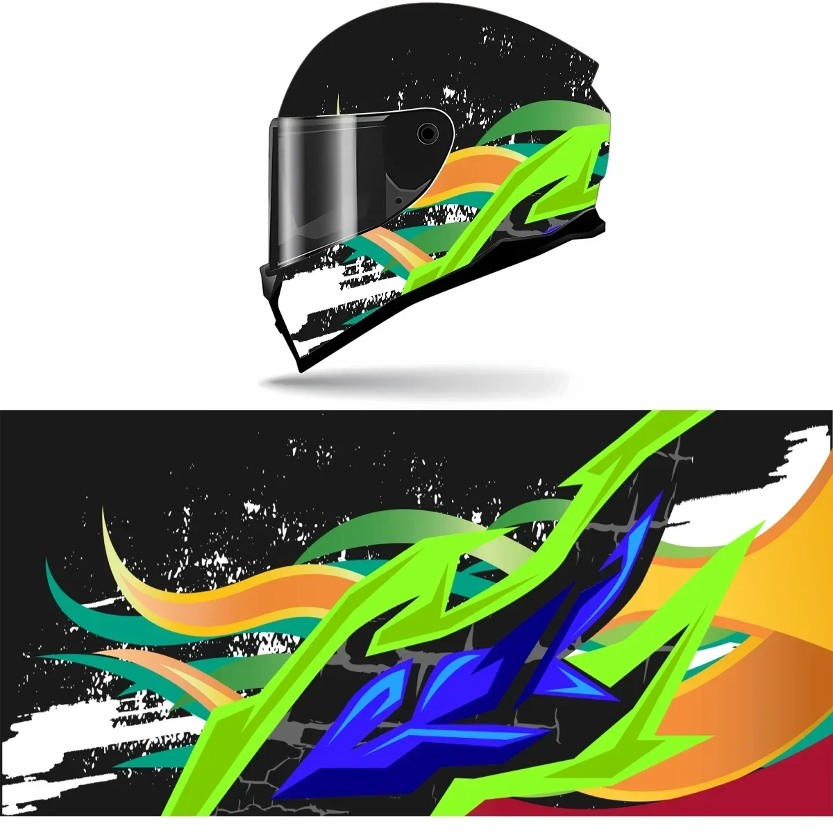 Abstract Blue Green Full Helmet Wrap Sticker Motorcycle Helmet Racing Graphic Decal Vinyl Wrap Helmet Decor Sticker
Abstract Blue Green Full Helmet Wrap Sticker Motorcycle Helmet Racing Graphic Decal Vinyl Wrap Helmet Decor Sticker