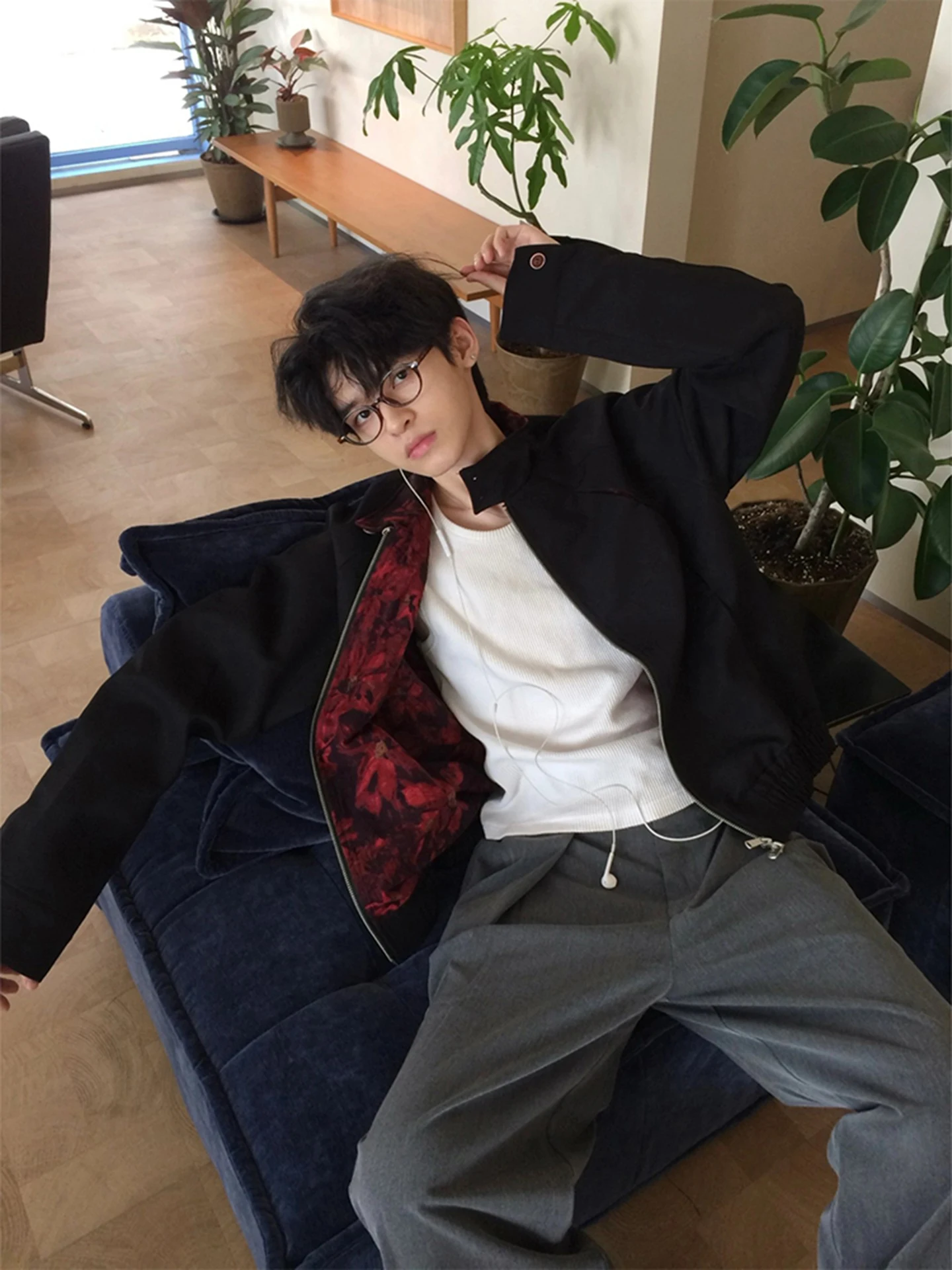 Bla Red Inner Harington Jaet Men's ort Sle Stand Collar Top Cleanfit Silhouette Outerwear Autumn High Street Cool
Bla Red Inner Harington Jaet Men's ort Sle Stand Collar Top Cleanfit Silhouette Outerwear Autumn High Street Cool