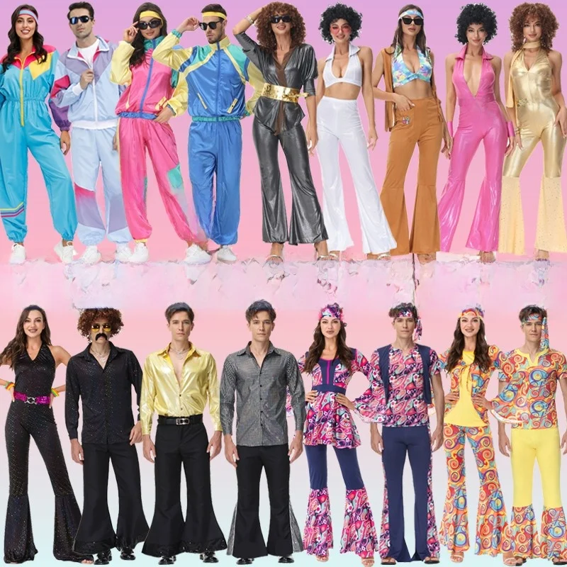 Halloween Disco Party Costume 70s Hip Hop Performance Clothes Hippie Ball Masquerade Outfit Polyester Material Women's Fashion
Halloween Disco Party Costume 70s Hip Hop Performance Clothes Hippie Ball Masquerade Outfit Polyester Material Women's Fashion