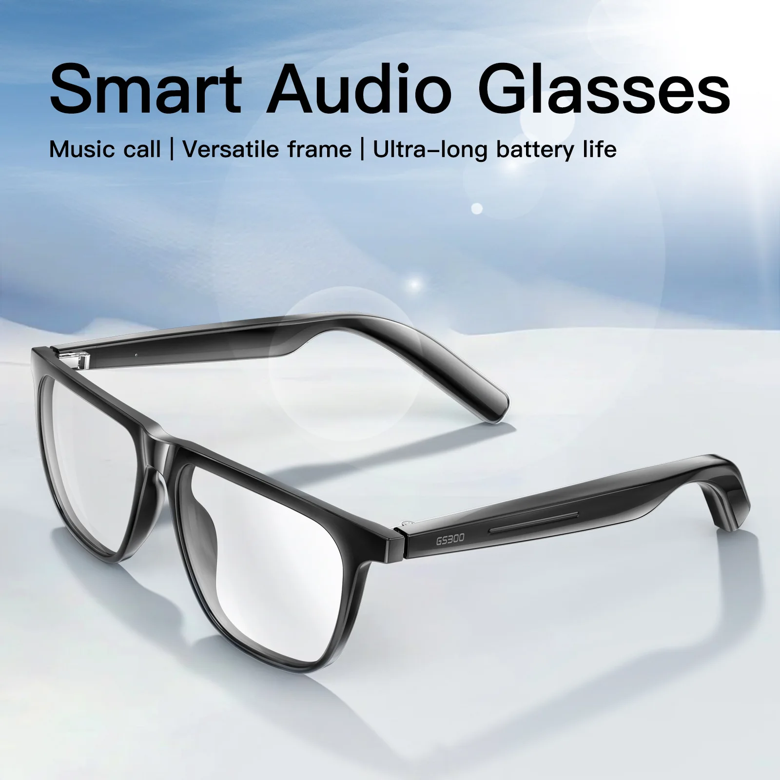Smart glasses GS300 Bluetooth call glasses sports call music playback long battery life glasses
Smart glasses GS300 Bluetooth call glasses sports call music playback long battery life glasses