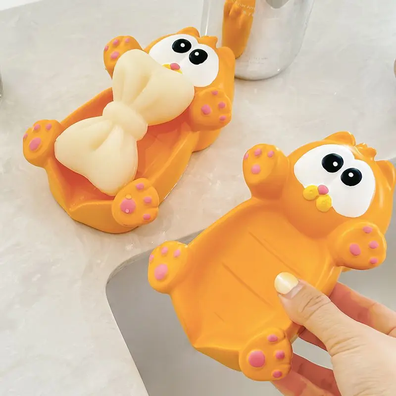 Garfield anime cartoon cute resin soap dish kawaii household bathroom sink draining soap box desktop ornament wholesale
Garfield anime cartoon cute resin soap dish kawaii household bathroom sink draining soap box desktop ornament wholesale