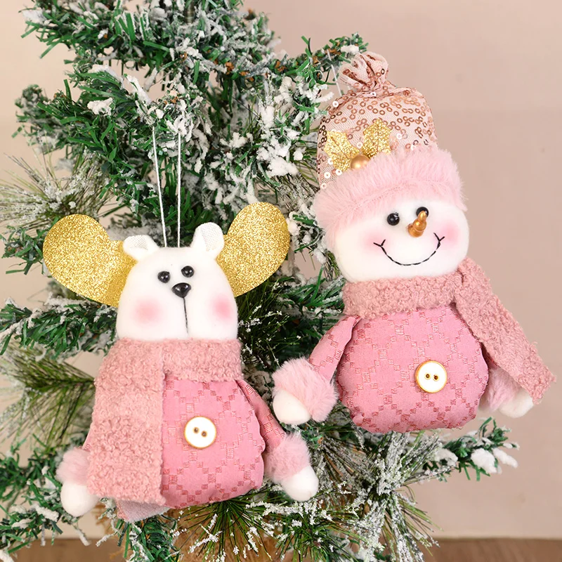 Pink Christmas Doll Ornament Cute Santa Claus Snowman Elk Xmas Tree Hanging Pendants Decoration for Home 2025 Kids New Year Gift
Pink Christmas Doll Ornament Cute Santa Claus Snowman Elk Xmas Tree Hanging Pendants Decoration for Home 2025 Kids New Year Gift