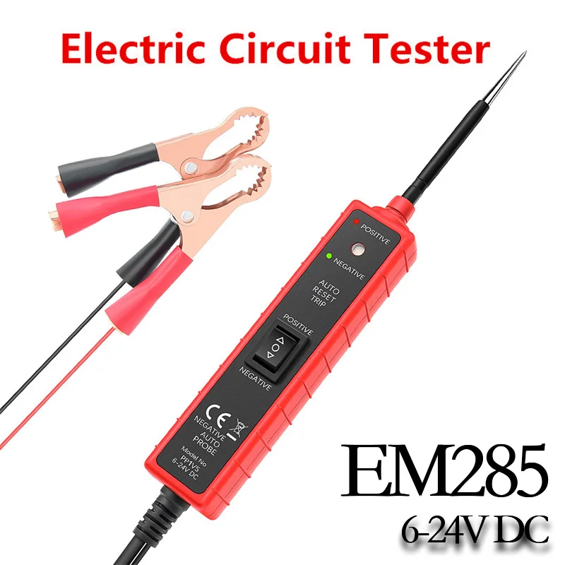 EM285 DC Car Circuit Tester 6-24V Power Circuit Probe Detector Diagnostic Repair Tool for Car Voltage Test Pen Automotive Tools
EM285 DC Car Circuit Tester 6-24V Power Circuit Probe Detector Diagnostic Repair Tool for Car Voltage Test Pen Automotive Tools