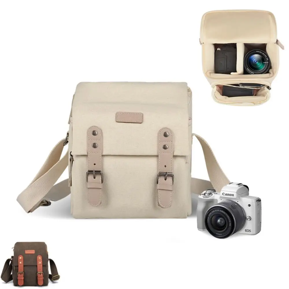 Causual Water-resistant Camera Storage Bag Canvas Camera Accessories Camera Sling Bag Shockproof Camera Protect Case Photography
Causual Water-resistant Camera Storage Bag Canvas Camera Accessories Camera Sling Bag Shockproof Camera Protect Case Photography