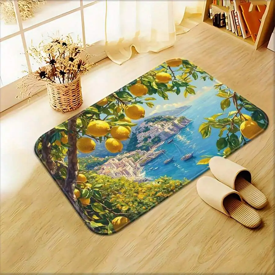 Lemon Tree Coastal View Printed Non-Slip Absorbent Polyester Mat For Bathroom Bedroom Living Room
Lemon Tree Coastal View Printed Non-Slip Absorbent Polyester Mat For Bathroom Bedroom Living Room