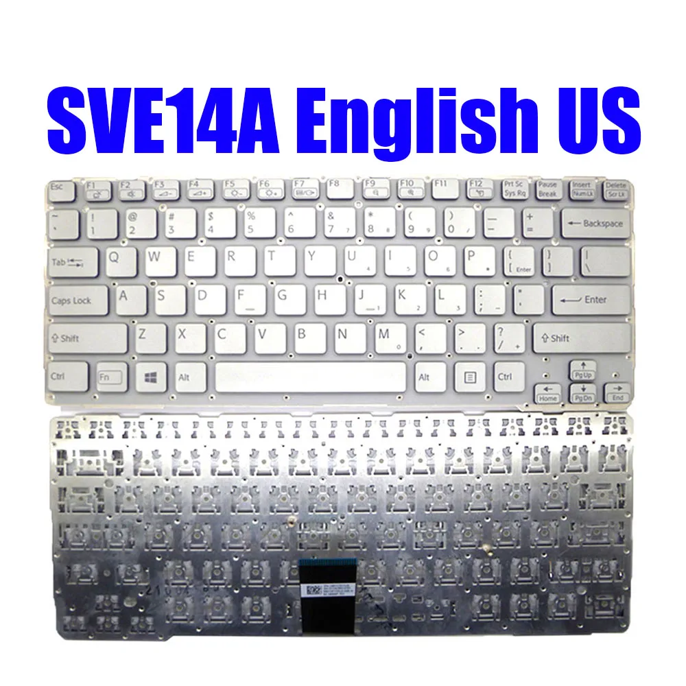 US Laptop Keyboard For SONY SVE14A 149114711US 149119911US 149117311US 149122511US 9Z.N6BBF.R01 English New 
US Laptop Keyboard For SONY SVE14A 149114711US 149119911US 149117311US 149122511US 9Z.N6BBF.R01 English New