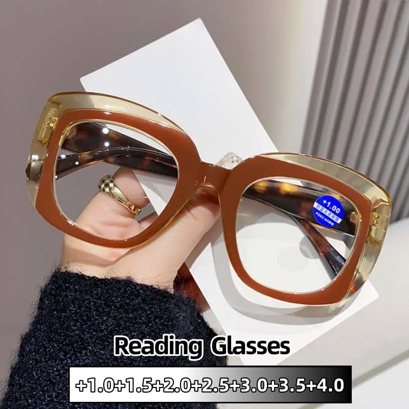 Elegant Personality Lady Reading Glasses Fashion Blue Light Blocking Presbyopia Eyeglasses Eye Protection Diopter +1.0 To +4.0
Elegant Personality Lady Reading Glasses Fashion Blue Light Blocking Presbyopia Eyeglasses Eye Protection Diopter +1.0 To +4.0