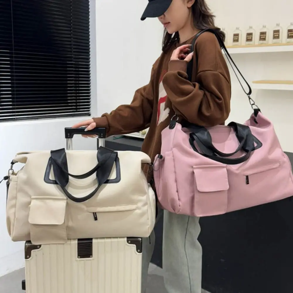 with Dry Wet Separated Travel Duffle Bag Large Capacity Carry On Luggage Handbag Shoe Compartment Solid Color Fitness Gym Bag
with Dry Wet Separated Travel Duffle Bag Large Capacity Carry On Luggage Handbag Shoe Compartment Solid Color Fitness Gym Bag